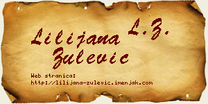 Lilijana Zulević vizit kartica